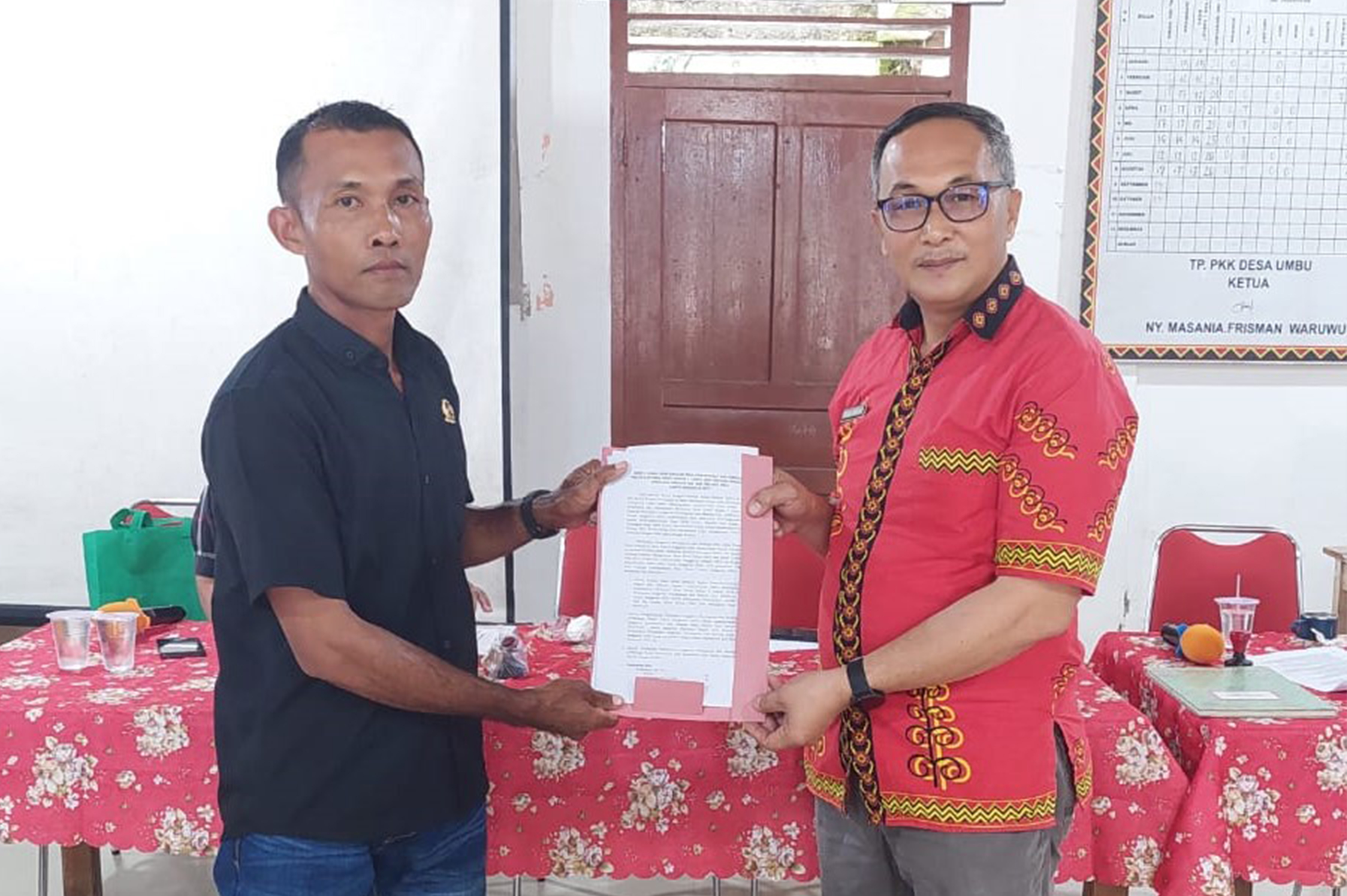 MUSYAWARAH DESA PENETAPAN PERUBAHAN ANGGARAN PENDAPATAN DAN BELANJA DESA (P-APBDES) DESA UMBU TAHUN 2024